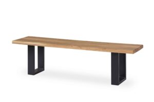 Massivholz-Sitzbank Iron, Eiche geölt