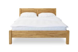 Das Bett aus massiver Eiche Troja ist aus hochwertiger massiver Eiche mit einer Dicke von 4 cm gefertigt. Ein hochwertiger Lattenrost ist im Preis inbegriffen.