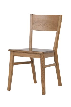 Der Holz-Esszimmerstuhl ist handwerklich aus bestem, ausgewähltem Eichenholz gefertigt und bietet perfekten Komfort. Ein eleganter dunkelbrauner Lack unterstreicht den rustik-Stil und bringt ein warmes und einladendes Gefühl in Ihren Essbereich.
