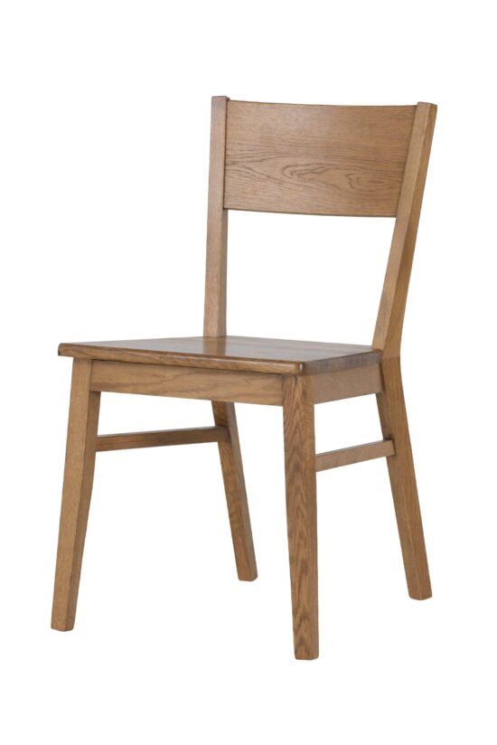 Der Holz-Esszimmerstuhl ist handwerklich aus bestem, ausgewähltem Eichenholz gefertigt und bietet perfekten Komfort. Ein eleganter dunkelbrauner Lack unterstreicht den rustik-Stil und bringt ein warmes und einladendes Gefühl in Ihren Essbereich.