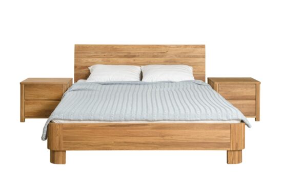 Bett aus massiver Eiche 180x200 Lausanne