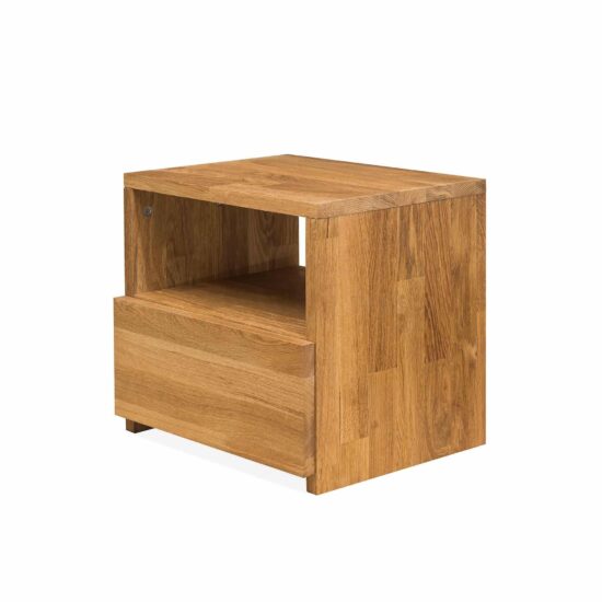 Der Nachttisch Montana aus Holz ist der perfekte Begleiter für Ihre abendlichen und morgendlichen Rituale. Mit seinem eleganten Design und seiner hochwertigen Verarbeitung wird er zu einem unverzichtbaren Bestandteil Ihres Interieurs.