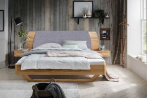 Massives Doppelbett Livorno 180x200 inklusive Nachttische – Ausverkauf – Massivholz-Doppelbett