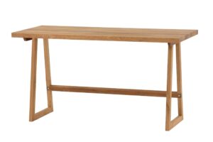Schreibtisch Modern aus massiver Eiche ohne Schubladen