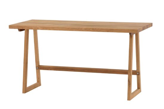 Schreibtisch Modern aus massiver Eiche ohne Schubladen