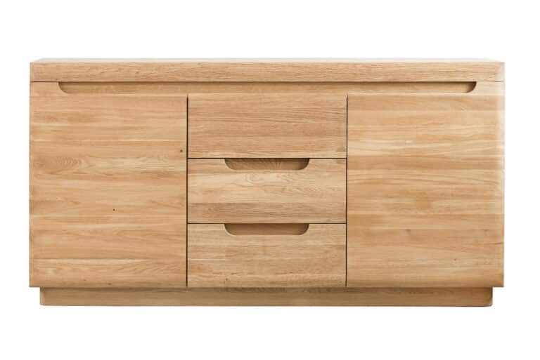 Geölte Design-Massivholzkommode aus hochwertiger gebürsteter Eiche bietet Eleganz und Langlebigkeit, auf die Sie sich verlassen können.