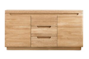 Geölte Design-Massivholzkommode aus hochwertiger gebürsteter Eiche bietet Eleganz und Langlebigkeit, auf die Sie sich verlassen können.
