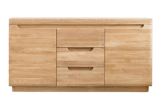 Geölte Design-Massivholzkommode aus hochwertiger gebürsteter Eiche bietet Eleganz und Langlebigkeit, auf die Sie sich verlassen können.