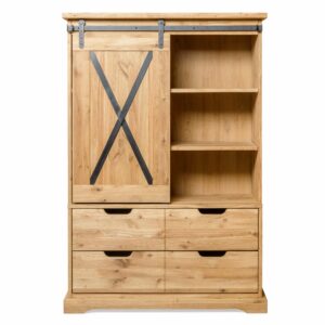 Der massive Wohnzimmerschrank Railway 1 ist der Inbegriff der perfekten Kombination aus Qualität, Funktionalität und Design, die nie aus der Mode kommt.