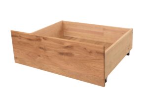 Bettschublade aus Eiche für das Bett Sandra