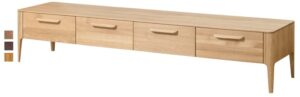 Die Kommode aus Eiche unter dem Fernseher ist eine perfekte Kombination aus skandinavischem Design und hochwertiger Verarbeitung. Stellen Sie sich vor, wie diese TV-Kommode Ihr Wohnzimmer oder einen anderen Raum mit ihrem luxuriösen, minimalistischen Design verschönern wird.