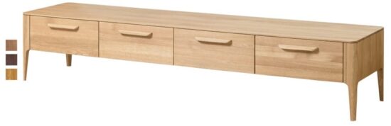 Die Kommode aus Eiche unter dem Fernseher ist eine perfekte Kombination aus skandinavischem Design und hochwertiger Verarbeitung. Stellen Sie sich vor, wie diese TV-Kommode Ihr Wohnzimmer oder einen anderen Raum mit ihrem luxuriösen, minimalistischen Design verschönern wird.