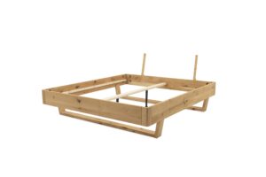 Massiver Eichenrahmen für Bett Diana 180x200 cm ohne Kopfteil