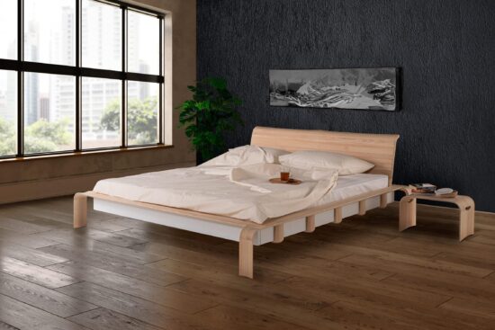Das Designerbett Konstanz vereint hochwertige Materialien und luxuriöses Design und ist damit die ideale Wahl für alle, die nach Funktionalität und Eleganz für ihr Zuhause suchen.