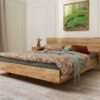 Bett aus massiver Eiche Float 180x200 cm