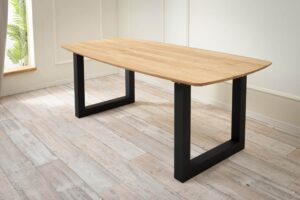 Massivholz Esstisch Timber 200 mit U-Beinen<br>