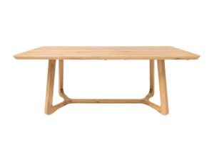 Entdecken Sie die Schönheit von Naturholz mit dem Eichen-Esstisch Rome Long, einem Symbol für Eleganz, Stärke und ehrliche Handwerkskunst. Die massive Eichenplatte mit originell geformten Beinen verleiht jedem Interieur Leichtigkeit und Stil. Die ideale Wahl für alle, die zeitloses Design und hochwertige Naturmaterialien suchen.