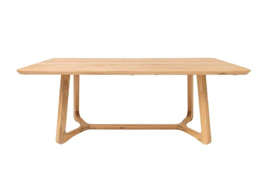 Entdecken Sie die Schönheit von Naturholz mit dem Eichen-Esstisch Rome Long, einem Symbol für Eleganz, Stärke und ehrliche Handwerkskunst. Die massive Eichenplatte mit originell geformten Beinen verleiht jedem Interieur Leichtigkeit und Stil. Die ideale Wahl für alle, die zeitloses Design und hochwertige Naturmaterialien suchen.