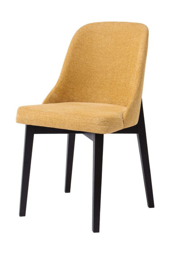 Der Esszimmerstuhl Grase in Senfgelb bringt Frische und moderne Eleganz in Ihr Zuhause. Dank der weichen Polsterung und der ergonomisch geformten Rückenlehne bietet er maximalen Komfort bei jedem Sitzen. Ideale Wahl für Esszimmer, Arbeitszimmer und stilvolle Sitzbereiche.