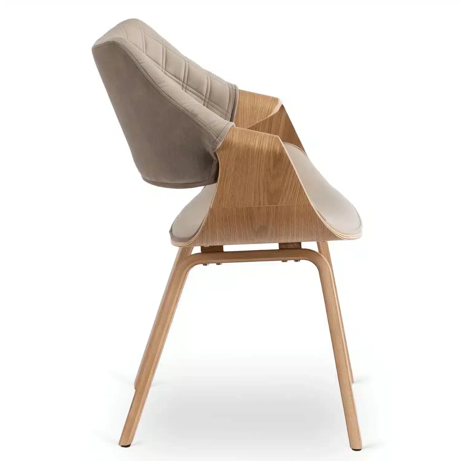 Der Sessel Luise ist die ideale Wahl für alle, die eine Verbindung von modernem Design, hochwertigen Materialien und maximalem Komfort suchen. Elegante Kurven, natürliches Eichenholz und eine komfortable Polsterung schaffen ein harmonisches Möbelstück, das jedem Raum einen außergewöhnlichen Charakter verleiht.