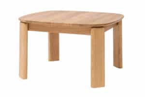 Der Couchtisch Robi 75 überzeugt durch zeitloses Design, klare Linien und die natürliche Pracht massiven Eichenholzes. Die quadratische Platte mit abgerundeten Ecken wirkt elegant und einladend, während die robuste Konstruktion für maximale Standfestigkeit sorgt.