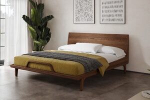 Massivholzbett 180×200 Nordica Nussbaum-Dekor